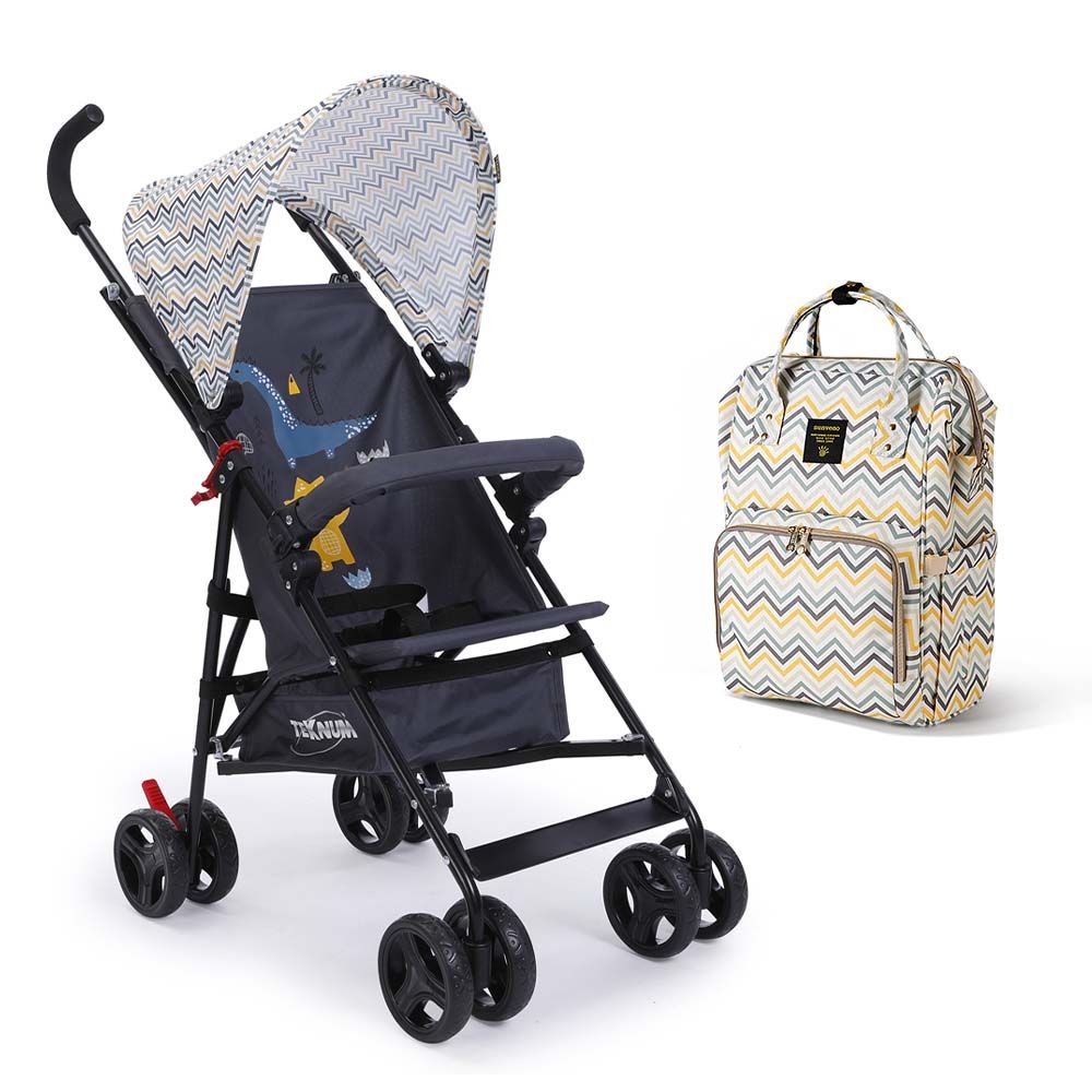 Teknum - Stroller & Diaper Bag - Yellow Wave