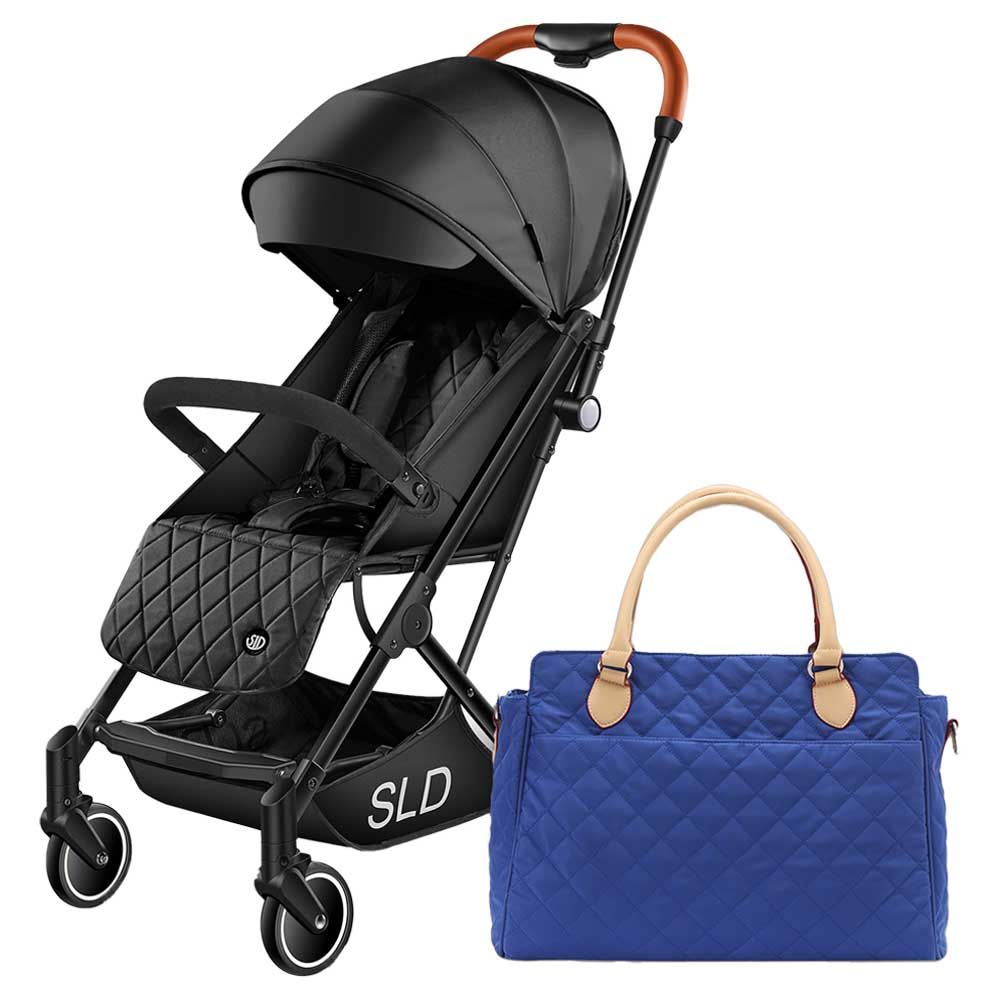 Teknum -Travel Lite Stroller W/ Sunveno Diaper Bag - Black