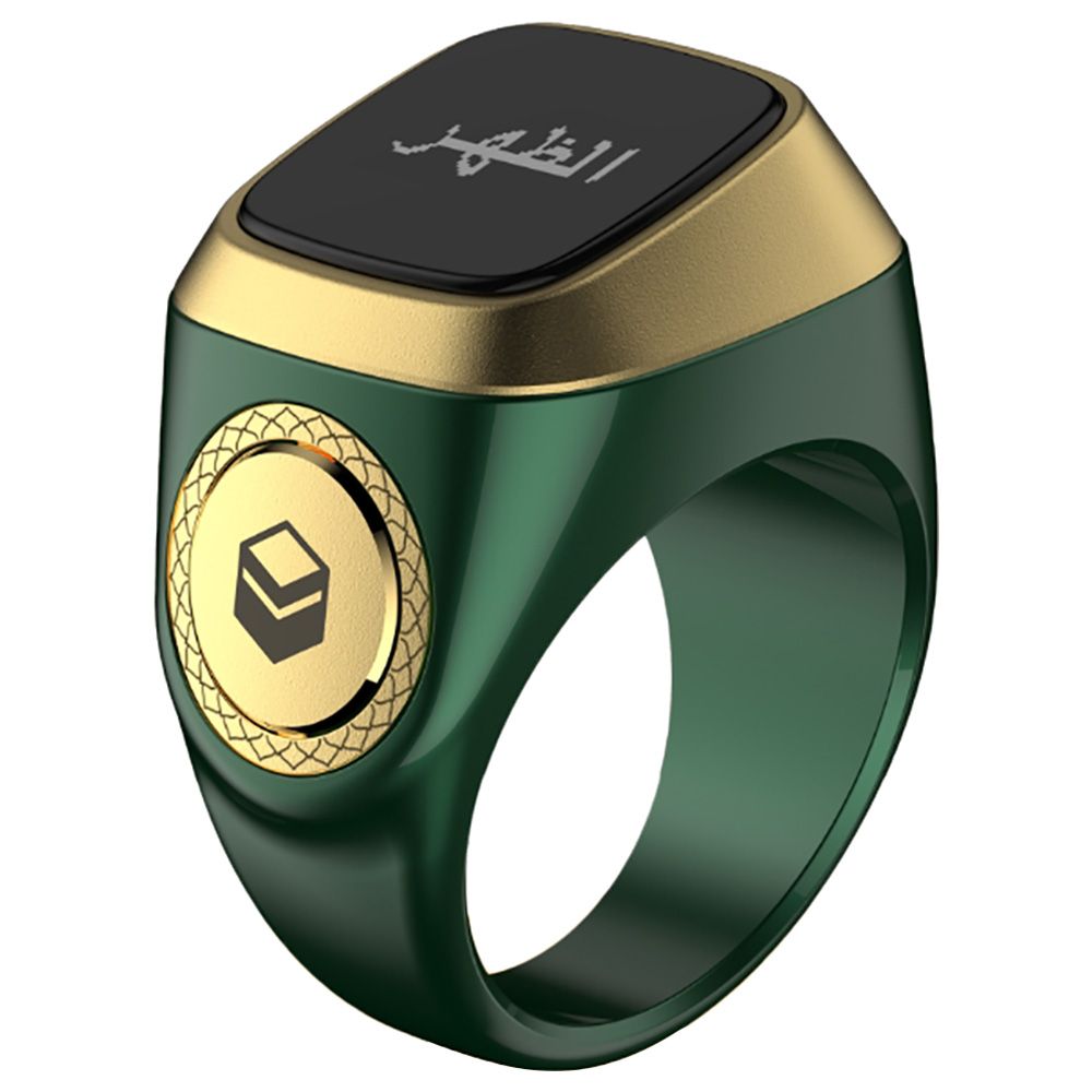 Iqibla - Smart Tasbih Zikr1 Lite Ring 20mm - Green