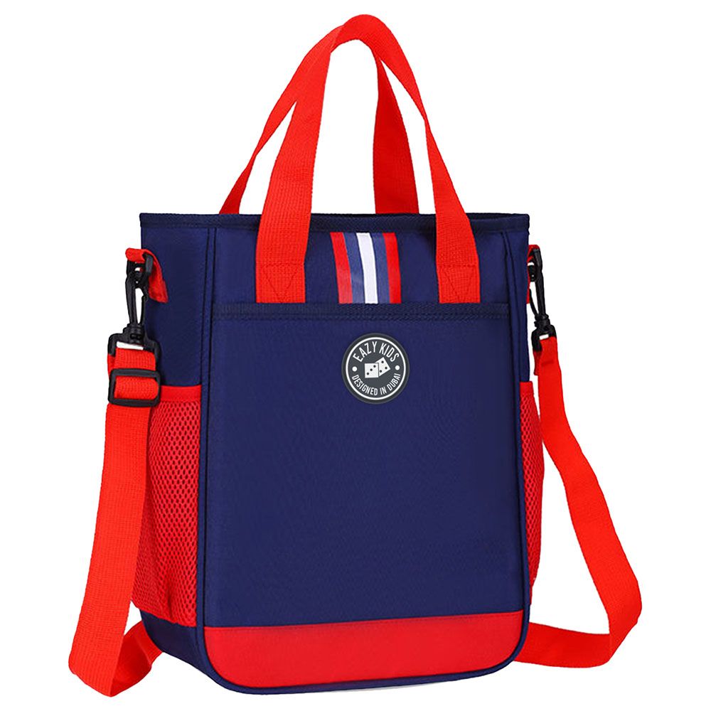 Eazy Kids - Ergonomic Multipurpose School/Lunch Bag - Blue/Red