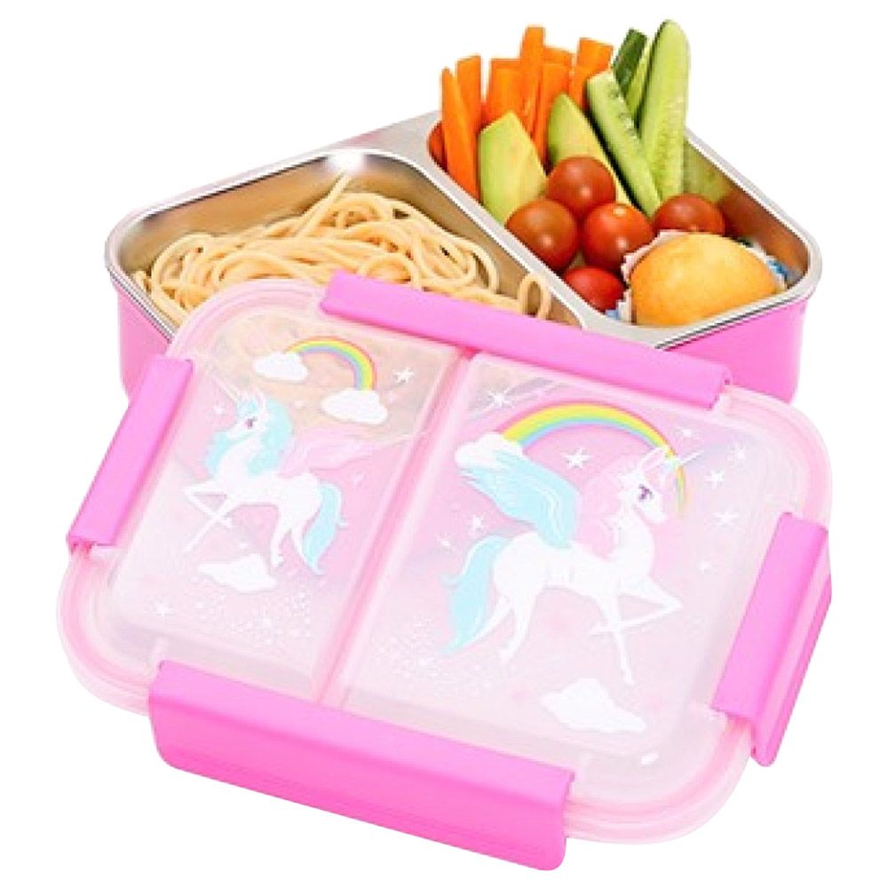 Eazy Kids Steel Bento Insulated Lunch Box - Pink