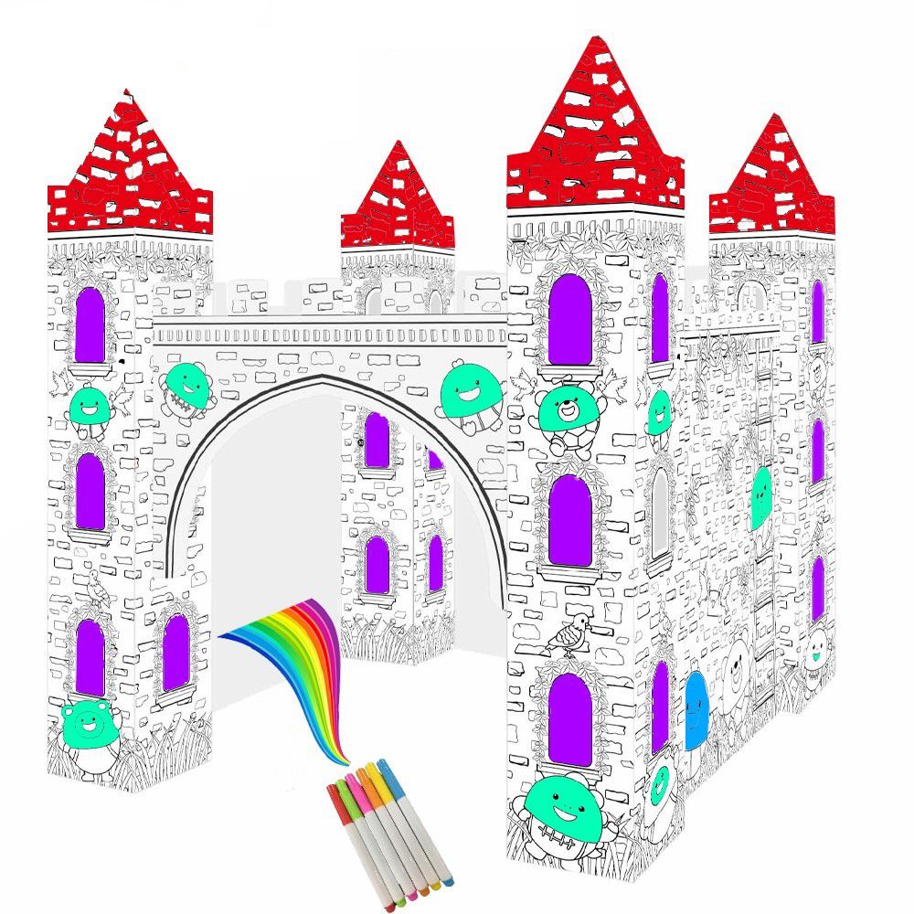 Eazy Kids - Diy Doodle Erasable Painting Castle