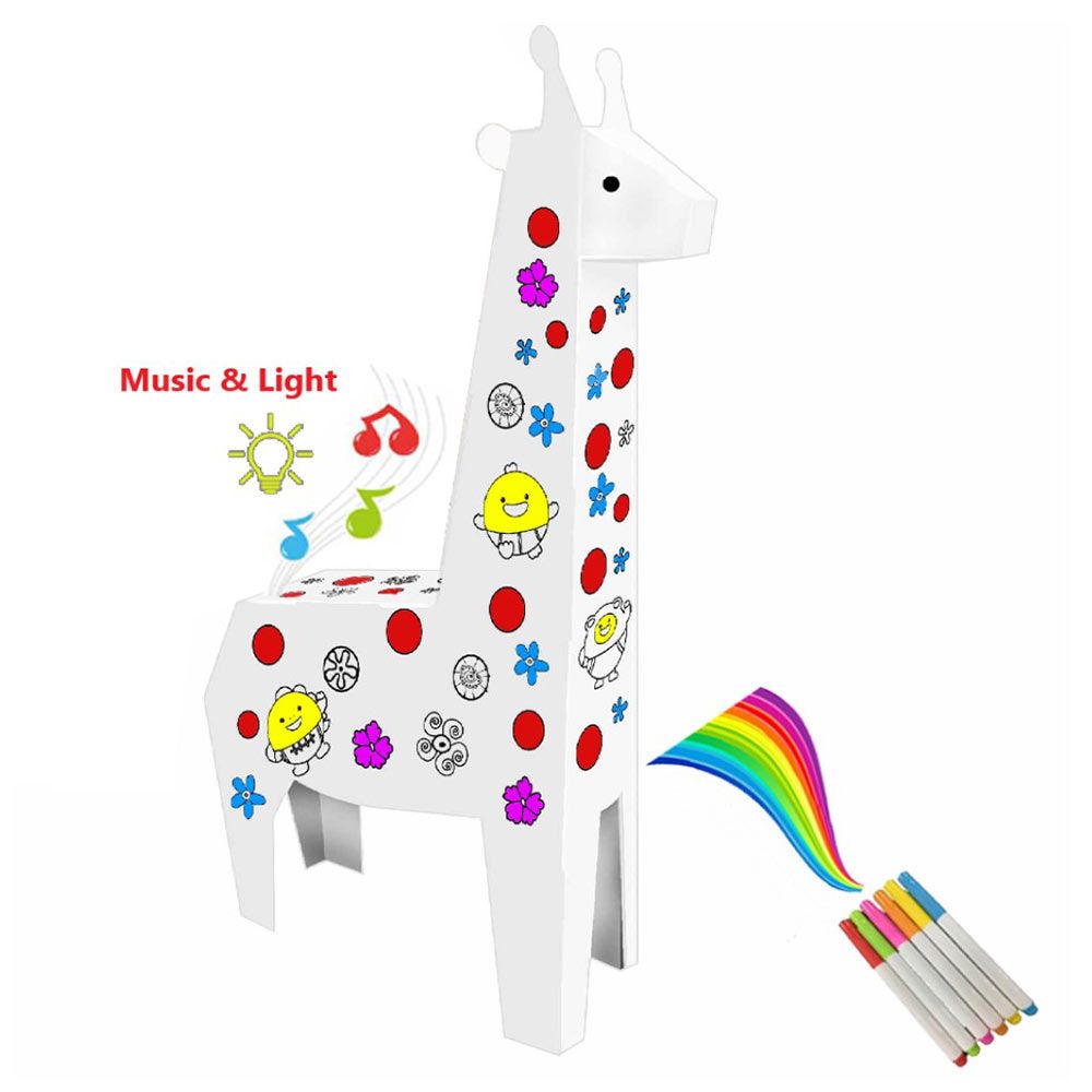 Eazy Kids - Diy Doodle Coloring Giraffe With Music And Light