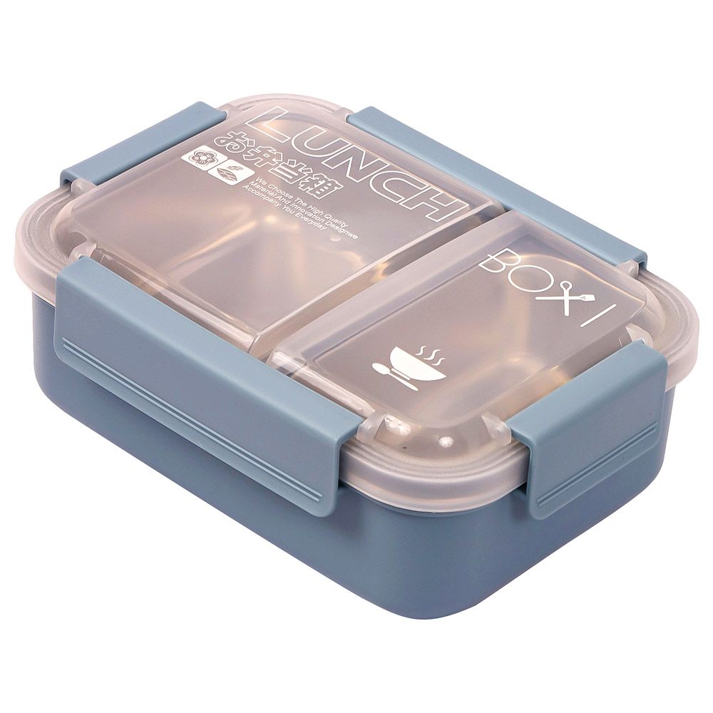 Eazy Kids - Stainless Steel 2 Compartment Lunch Box 1100ml - Blue