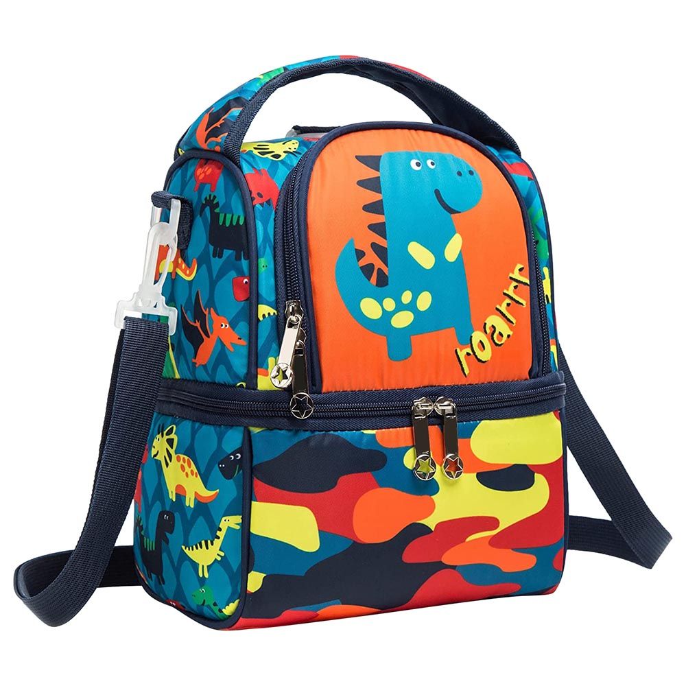 Eazy Kids - Lunch & Picnic bag - Dinosaur Blue