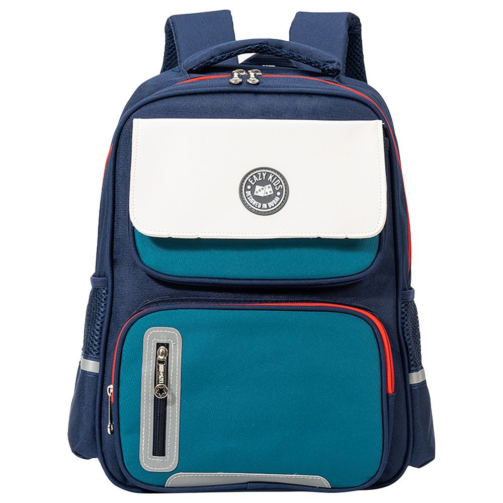 Eazy Kids - Ergonomic School Bag - 16-Inch - Blue