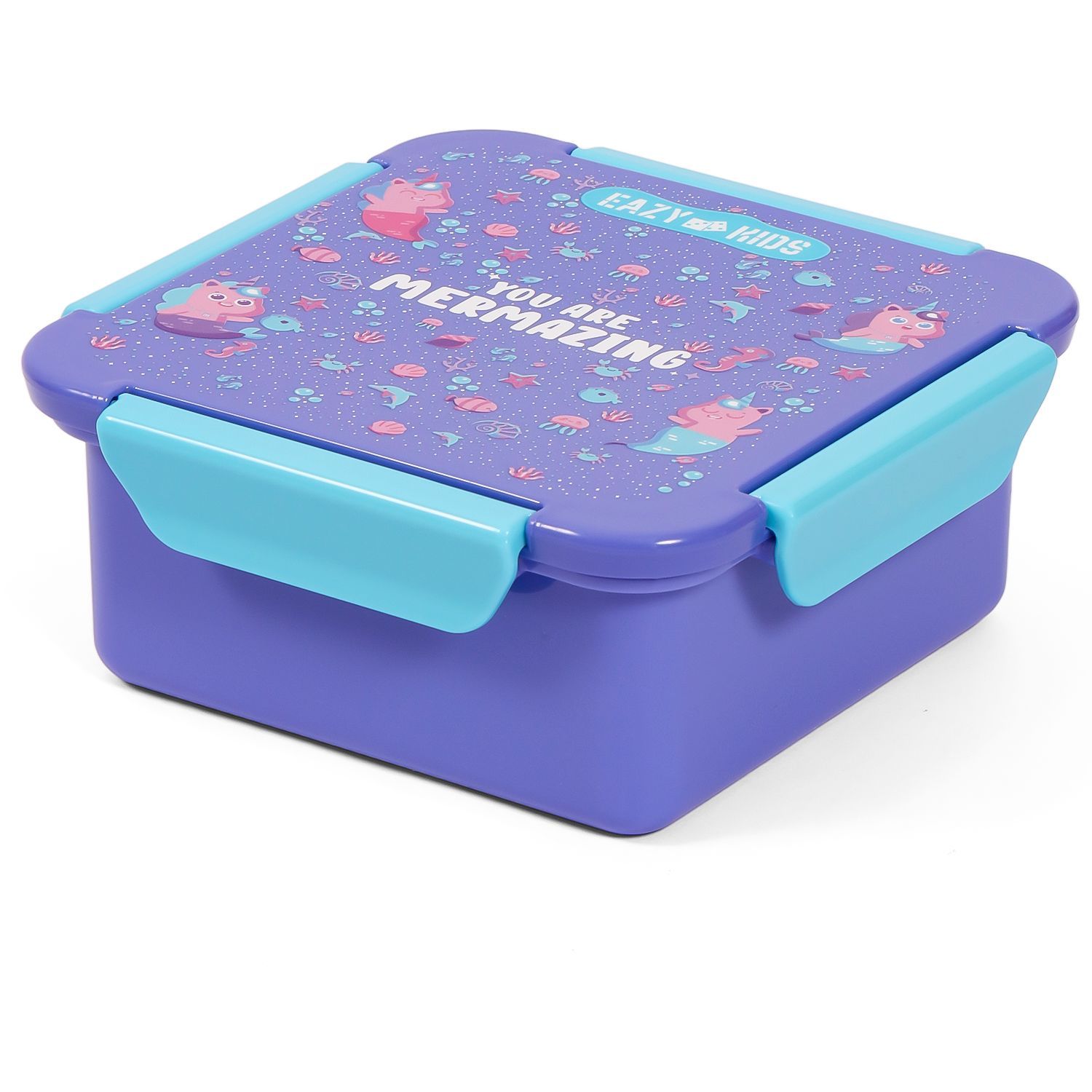 Eazy Kids - Mermaid Lunch Box 650ml - Purple