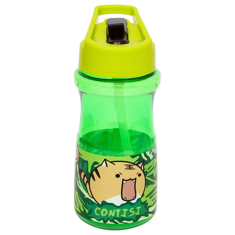 Eazy Kids - Water Bottle w/ Straw 500ml - Green