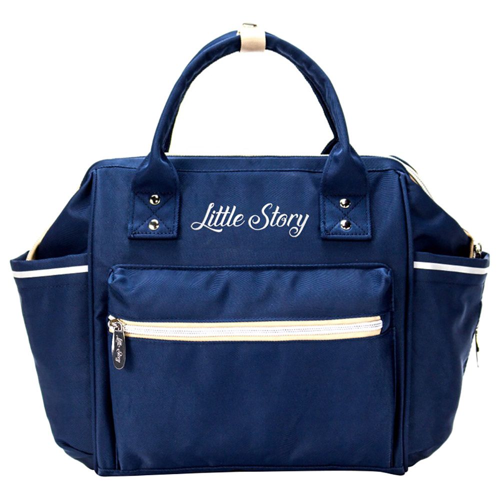 Little Story - Ace Diaper Bag - Blue Beige