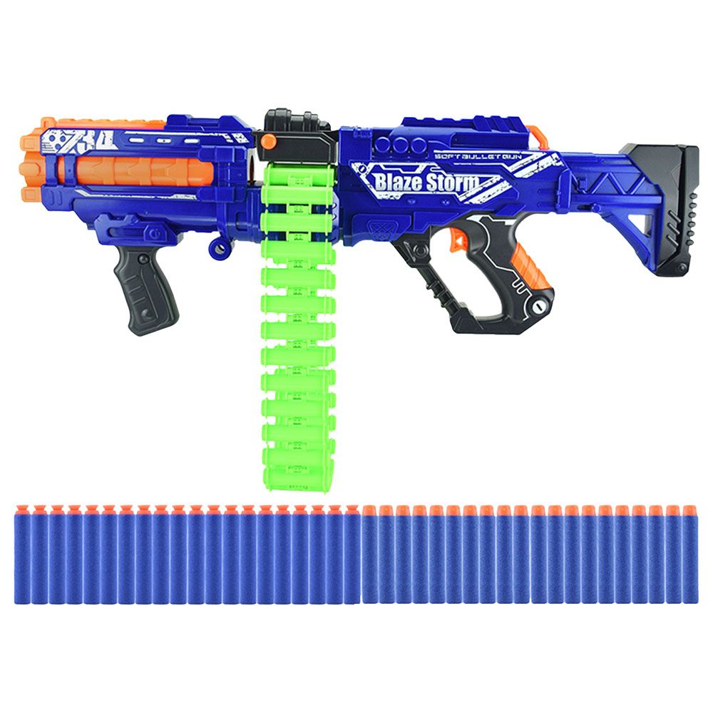 Little Story - Kids Bullet Gun w/ Bullets - 40Pcs - Blue/Green