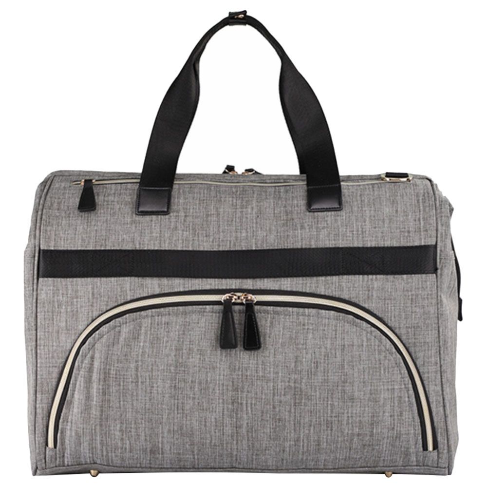 Little Story - Gabrielle XL Travel Diaper Bag w/ Changing Mat - Grey