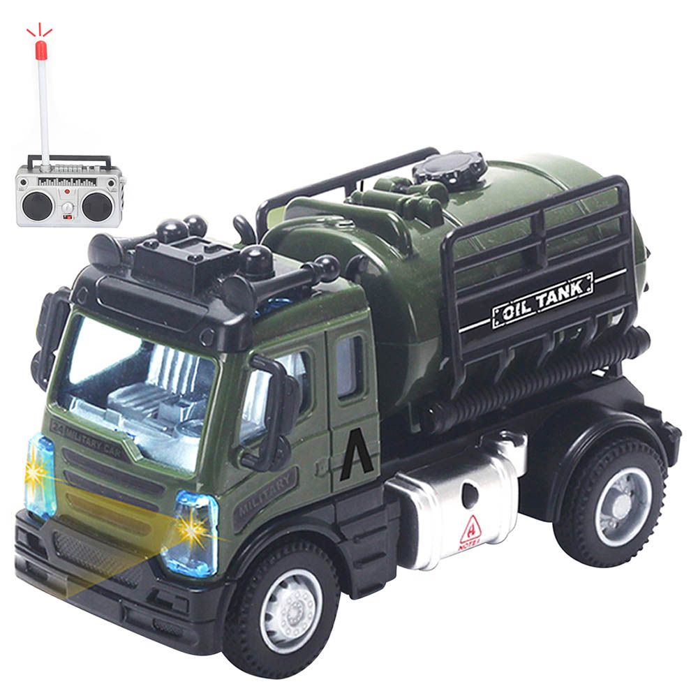 Little Story - Military Truck w/ Remote Control - Green