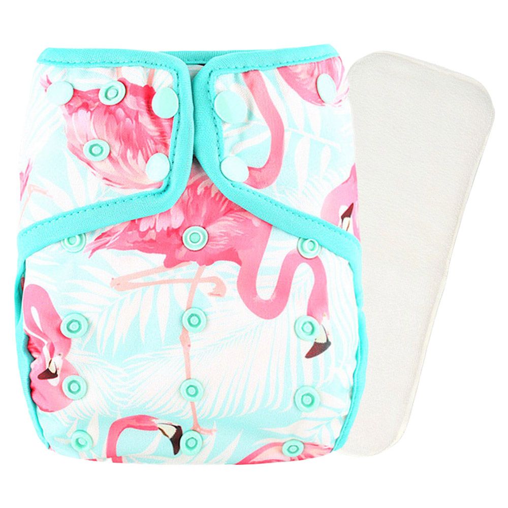 Little Story - Reusable Diaper w/ Insert - Flamingo