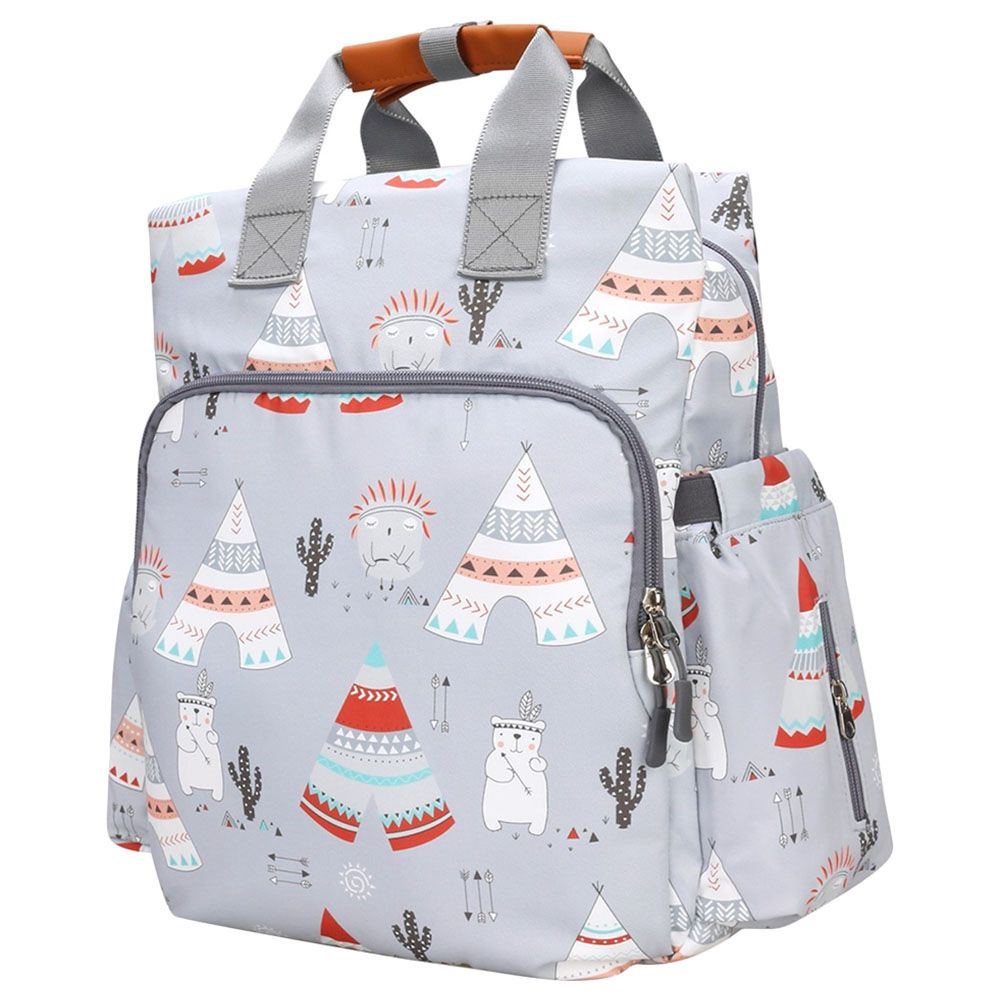 Little Story - Styler Diaper Backpack - Polar Bear Grey