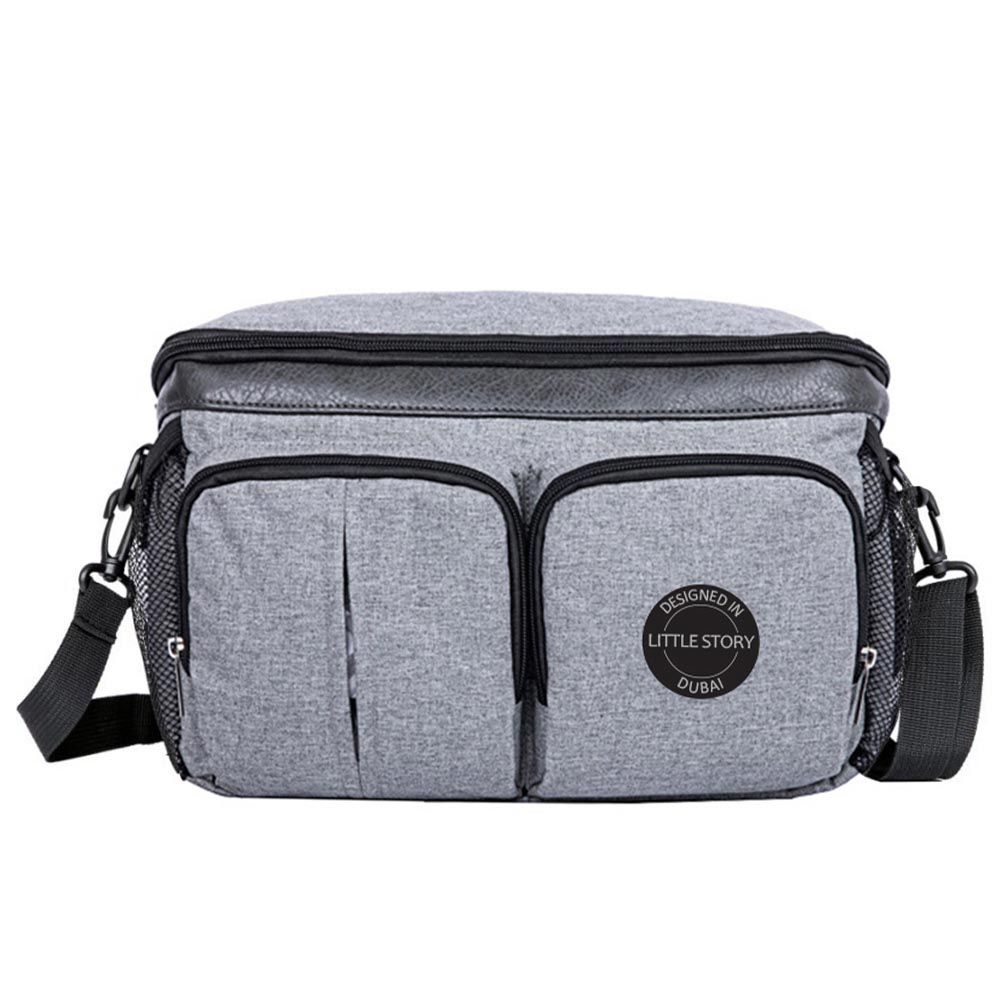 Little Story - Stroller Organizer Travel Bag - Grey