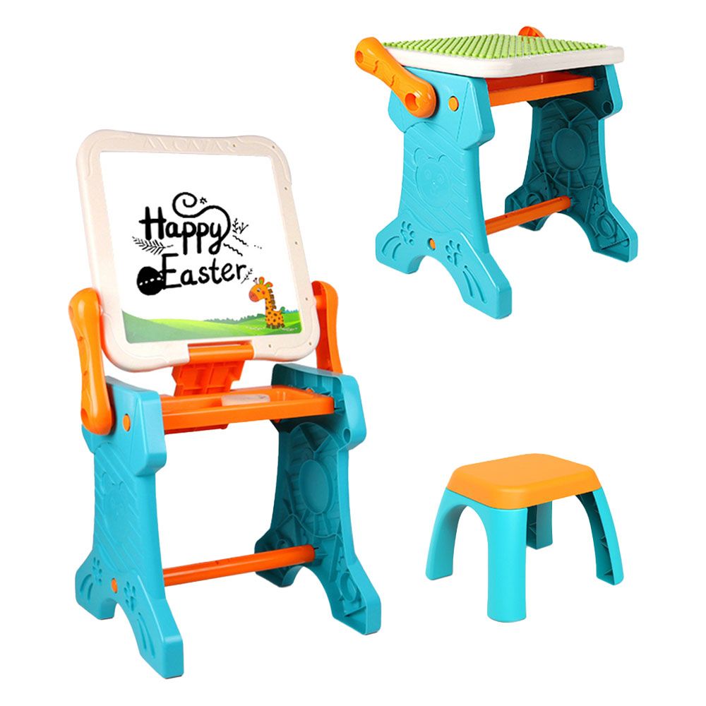 Little Story - 2-In-1 Table & Magnetic Learning Board Set W/ Chair