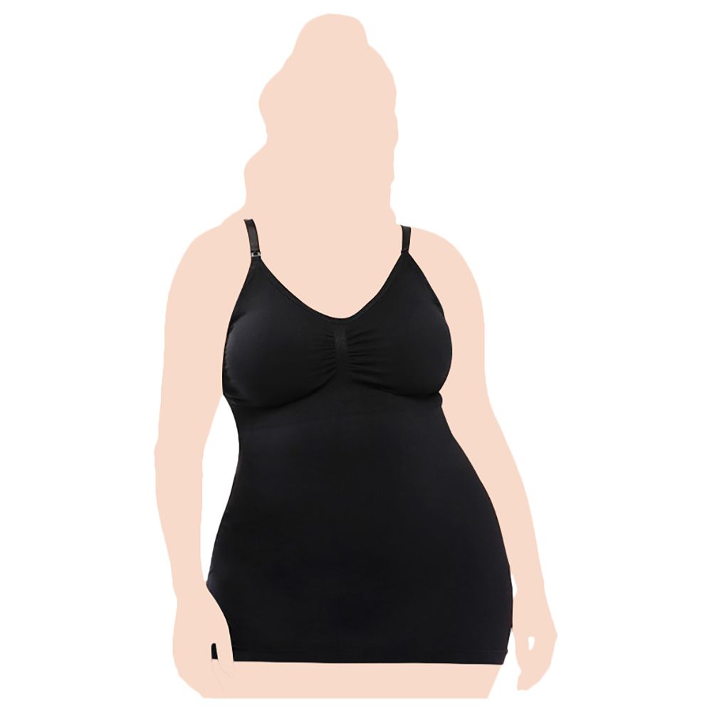 Sunveno - Maternity Nursing Tank Top - Black