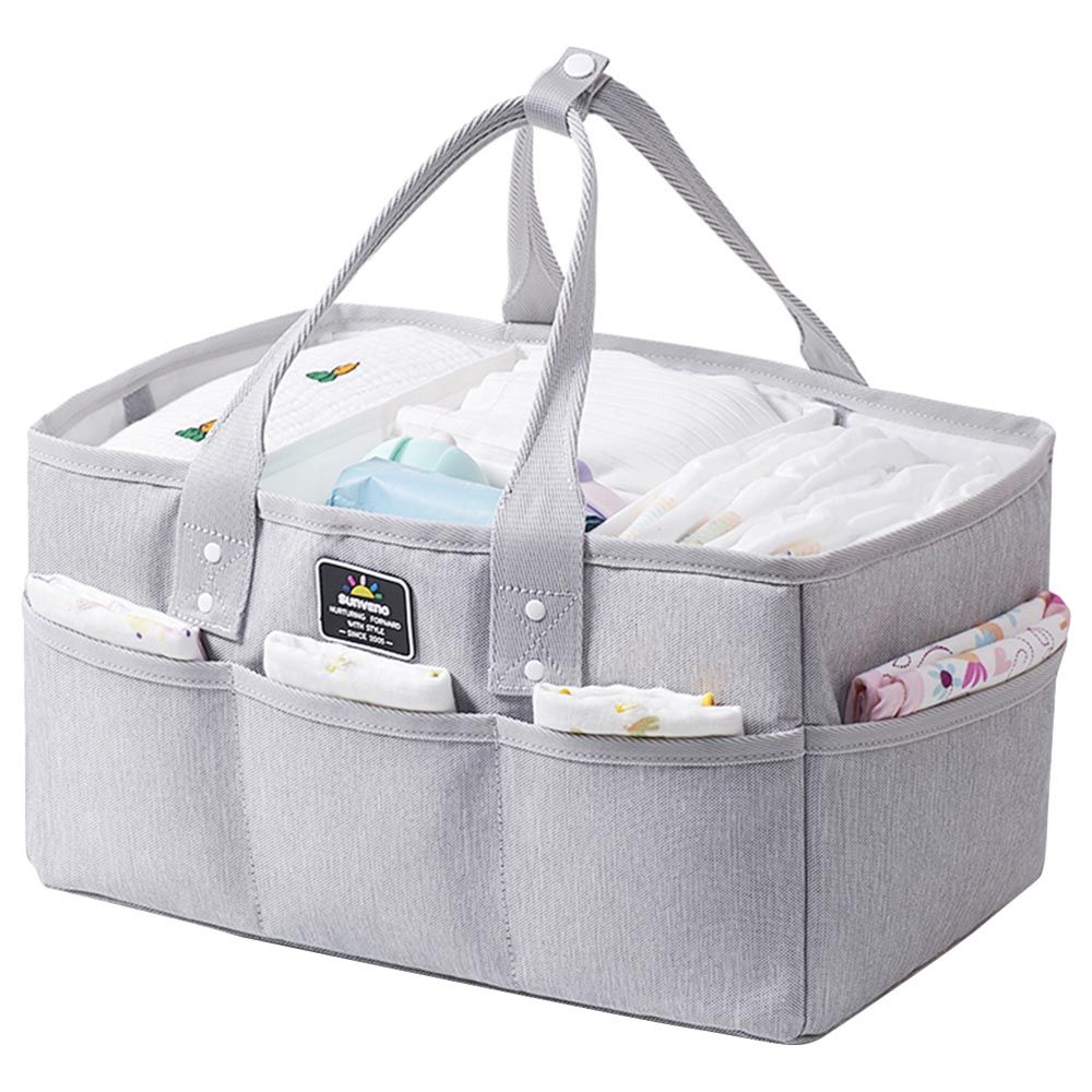 Sunveno Organizer - Diaper Caddy - Grey