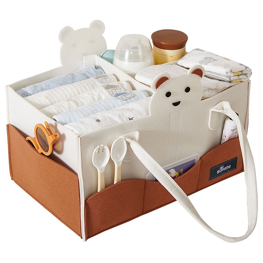 Sunveno - Diaper Caddy Organizer - Ivory