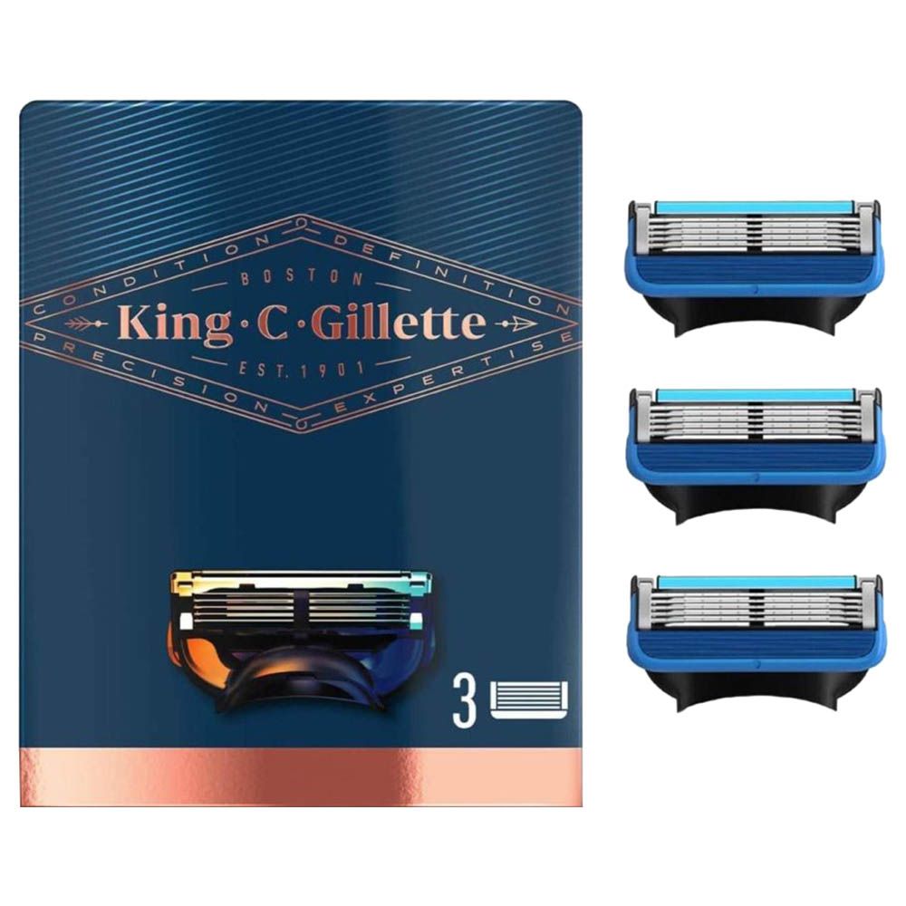 Gillette - King C. Blades Shave & Edging - 3pcs