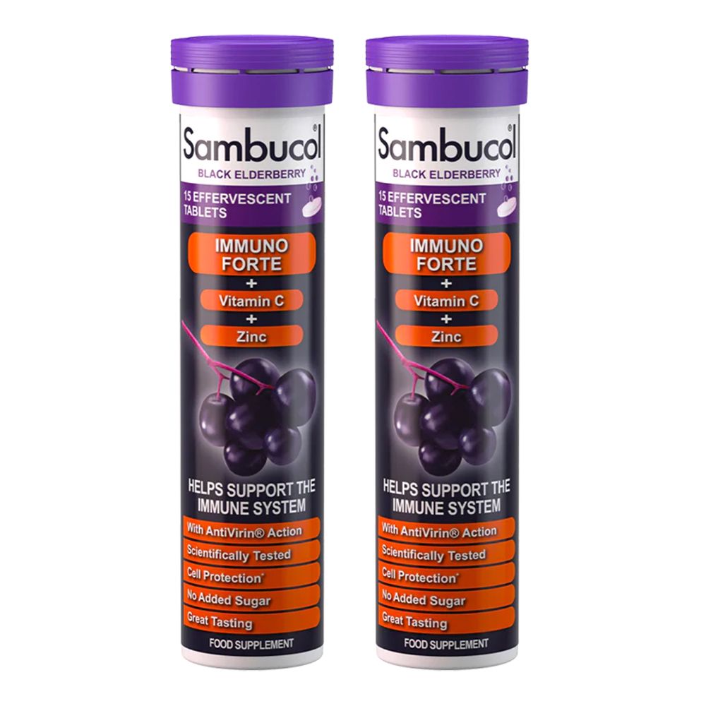 Sambucol - Immuno Forte Effervescent 15 Tabs - Pack Of 2