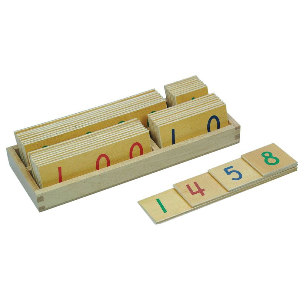 Raymond - Wooden Number Cards - Beige