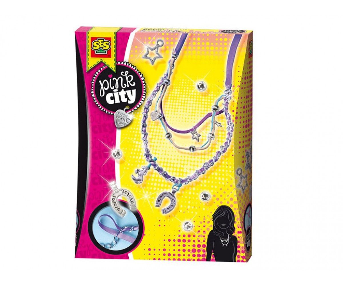 SES Creative - Pink City Layered Necklace