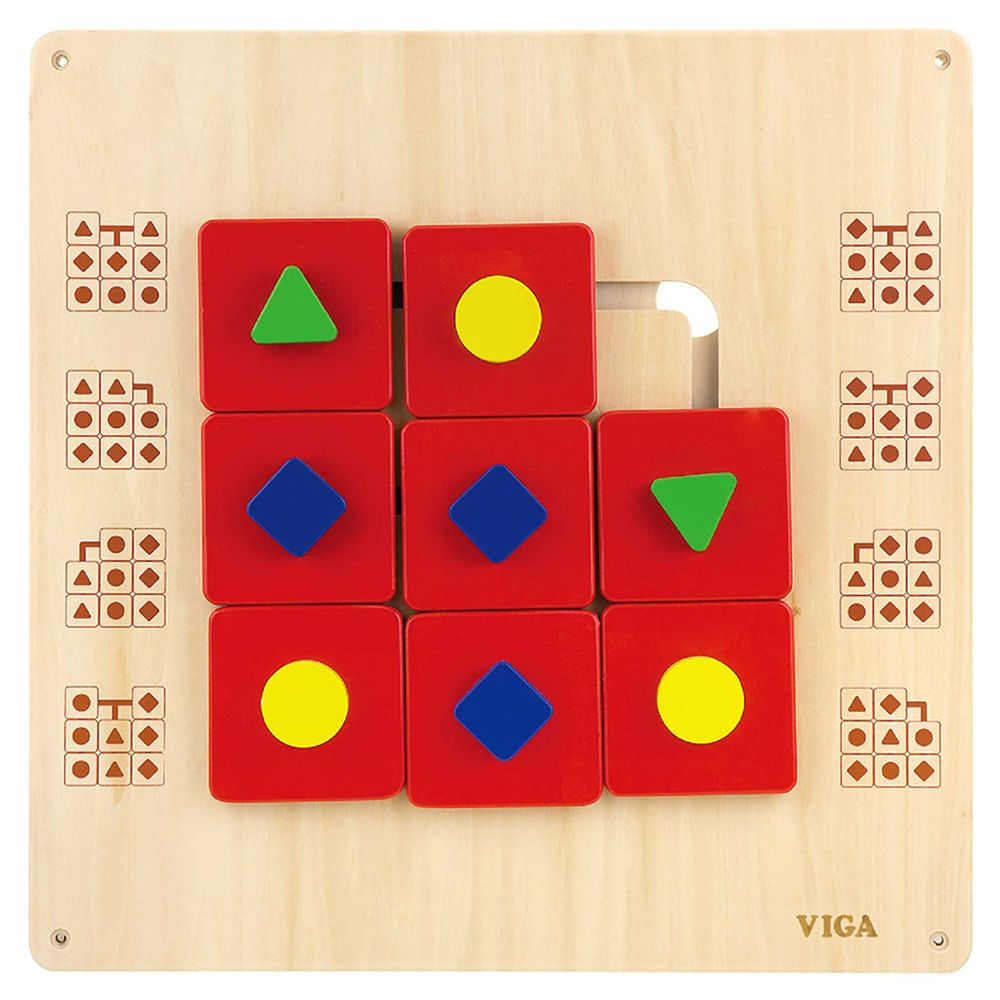 Viga - Shape Maze Wall Toy - Red