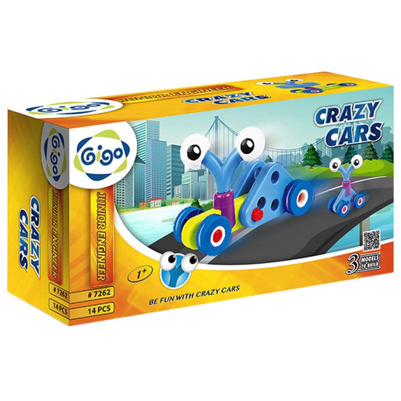 Gigo - Junior Engineer Crazy Cars Set of 14