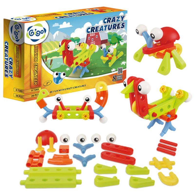 Gigo - Junior Engineer Crazy Creatures Set of 26