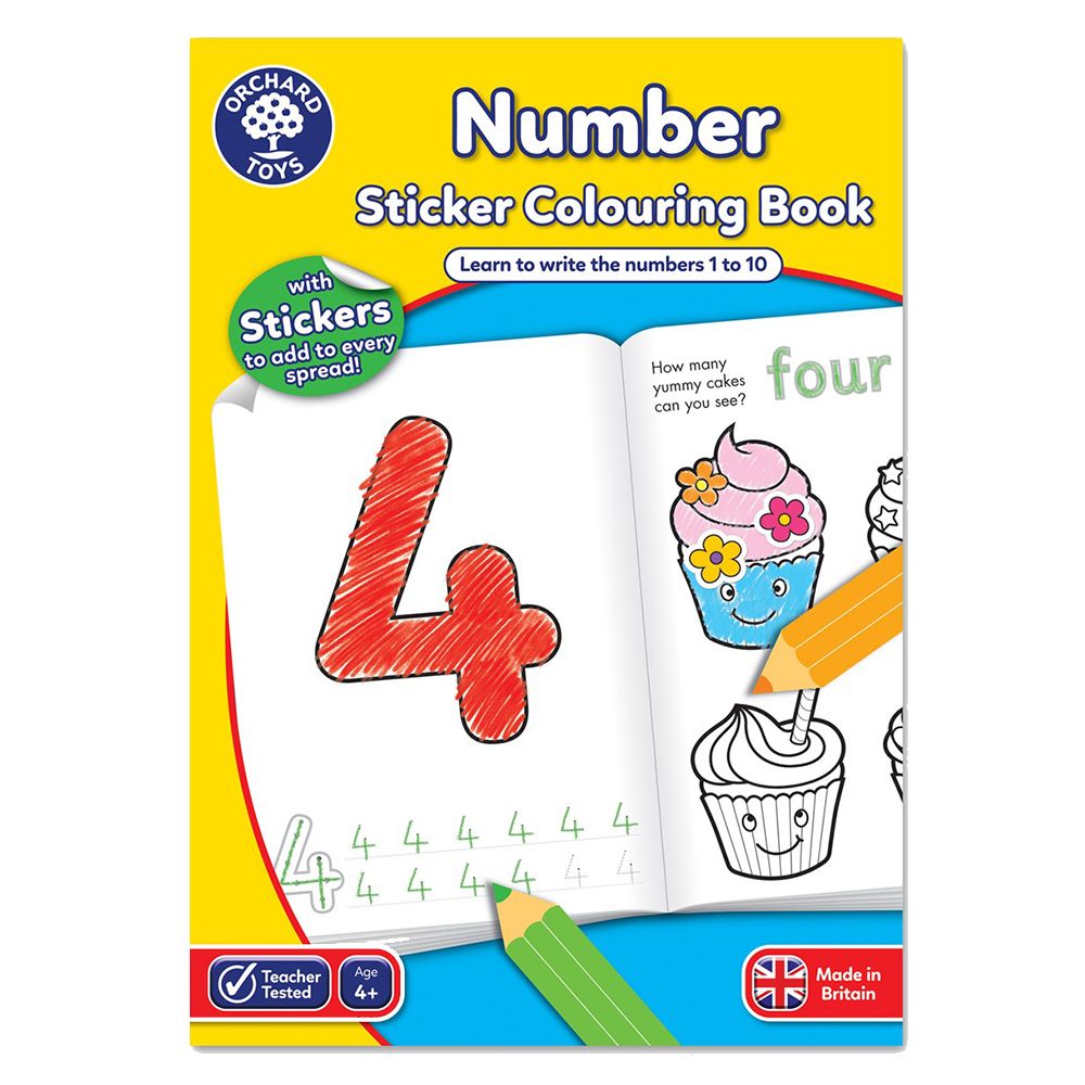 Orchard Toys - Number Colouring Book