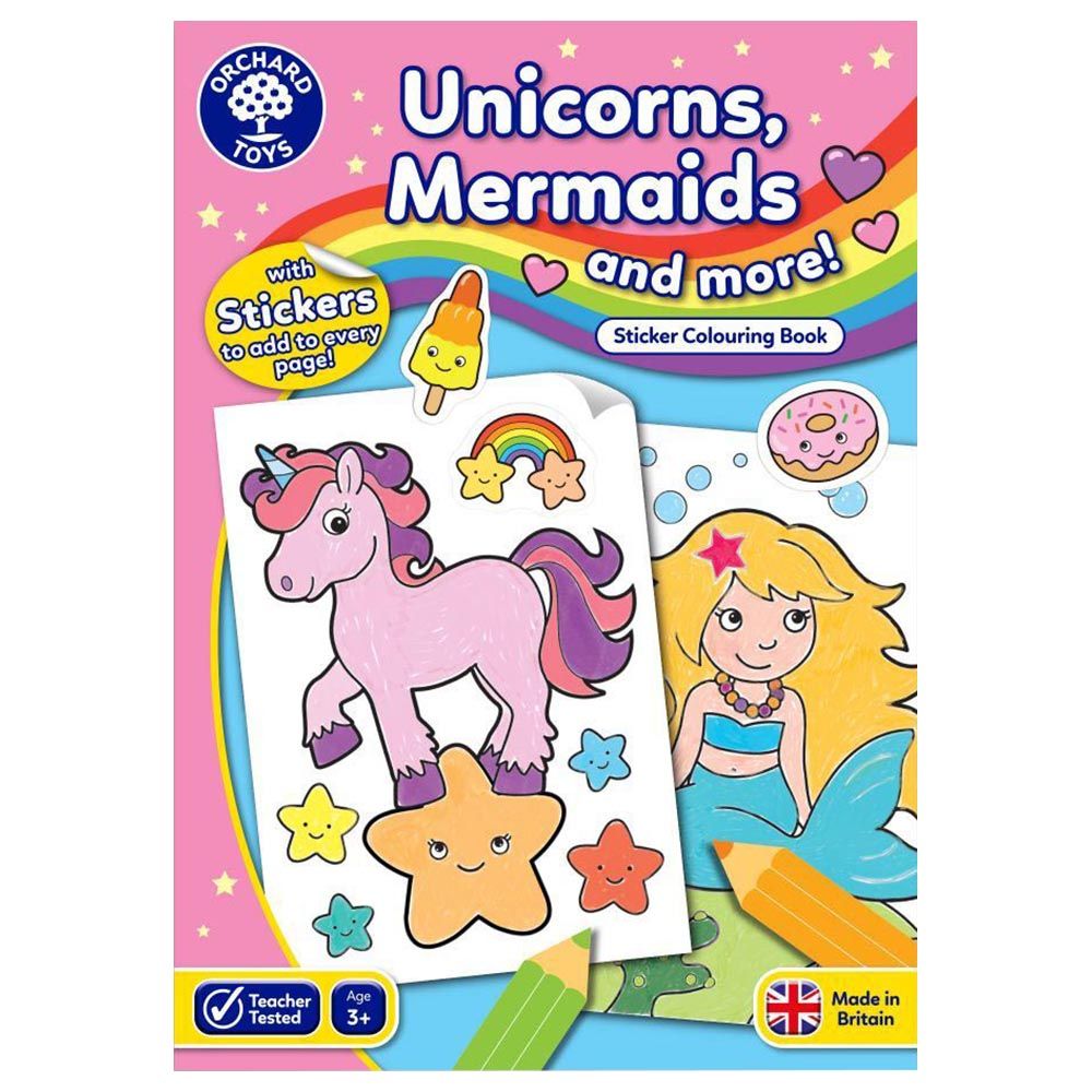 Orchard Toys - Unicorns, Mermaids and More Colour Book