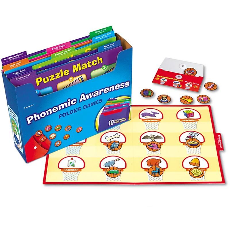 Lakeshore - Phonemic Awareness Folder Game Library - Pre K-K