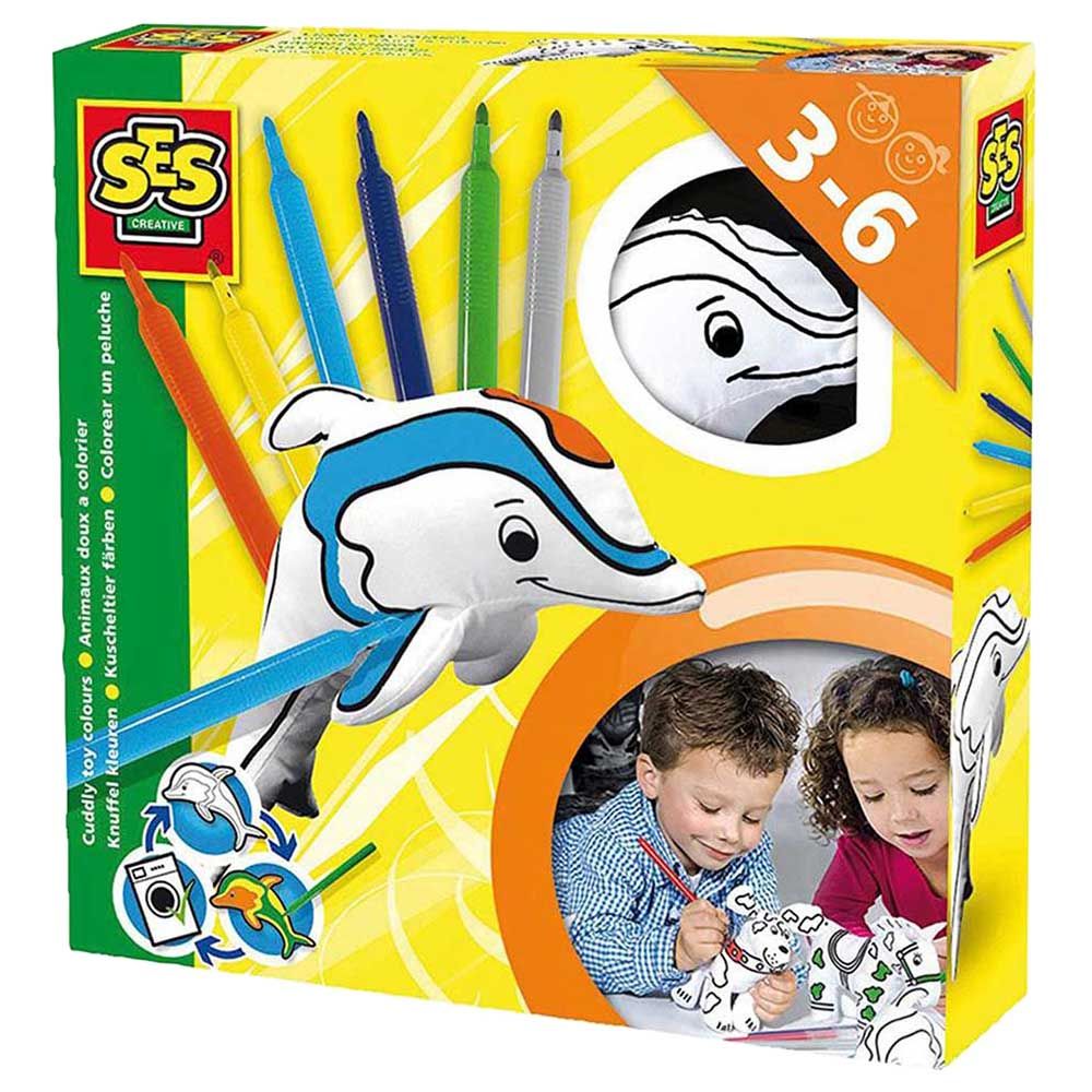 Ses creative - Cuddly Toy Colours - Dolphin