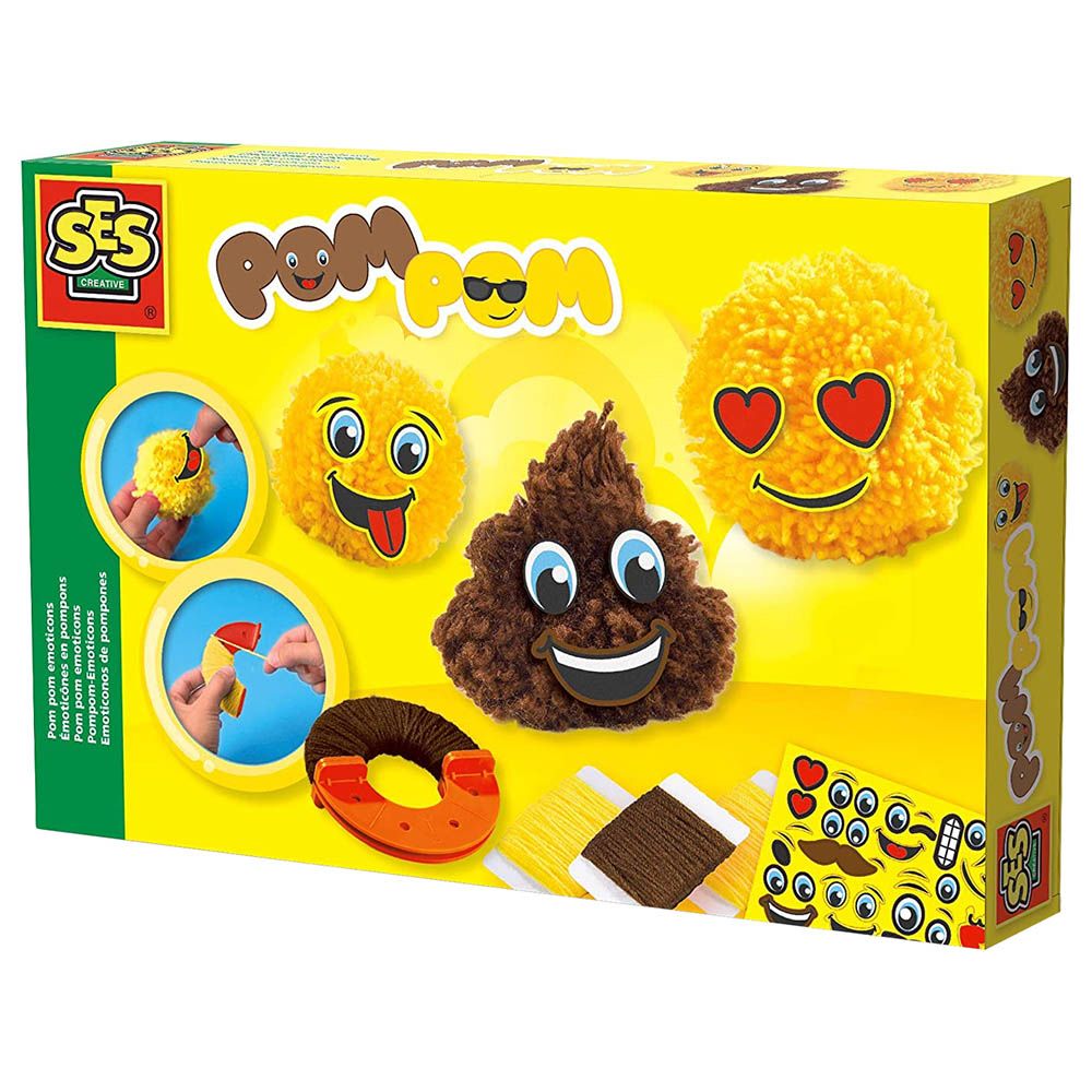 SES Creative - Pom Pom Emoticons