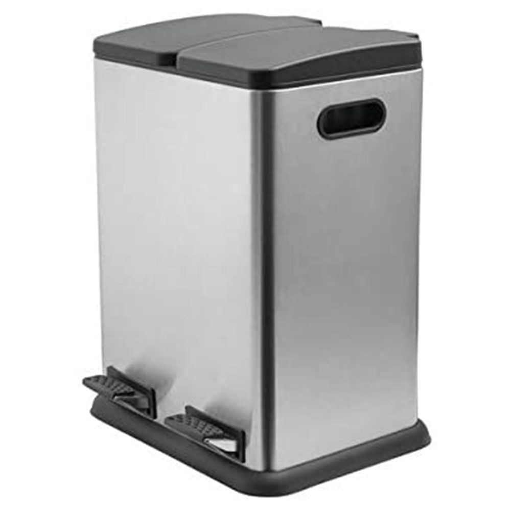 Addis - 2 Compartment Recycling Bin Stainless Steel