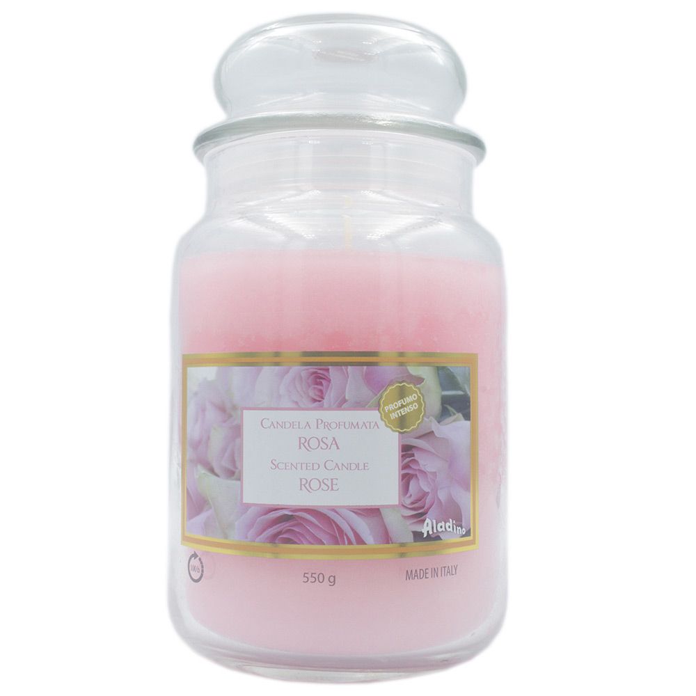 Aladino - Scented Candle Jar 100 Hours - Rose