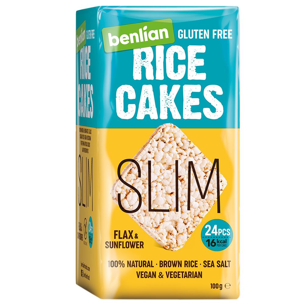 Benlian - Rice Cakes Slim Flax & Sunflower - 100g