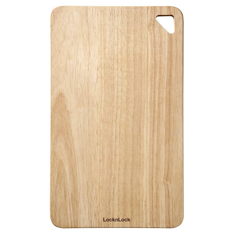 Lock&Lock - Rubber Wood Cutting Board Medium - Brown