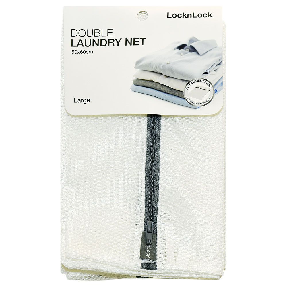 LOCK&LOCK - Double Laundry Net- Large - White