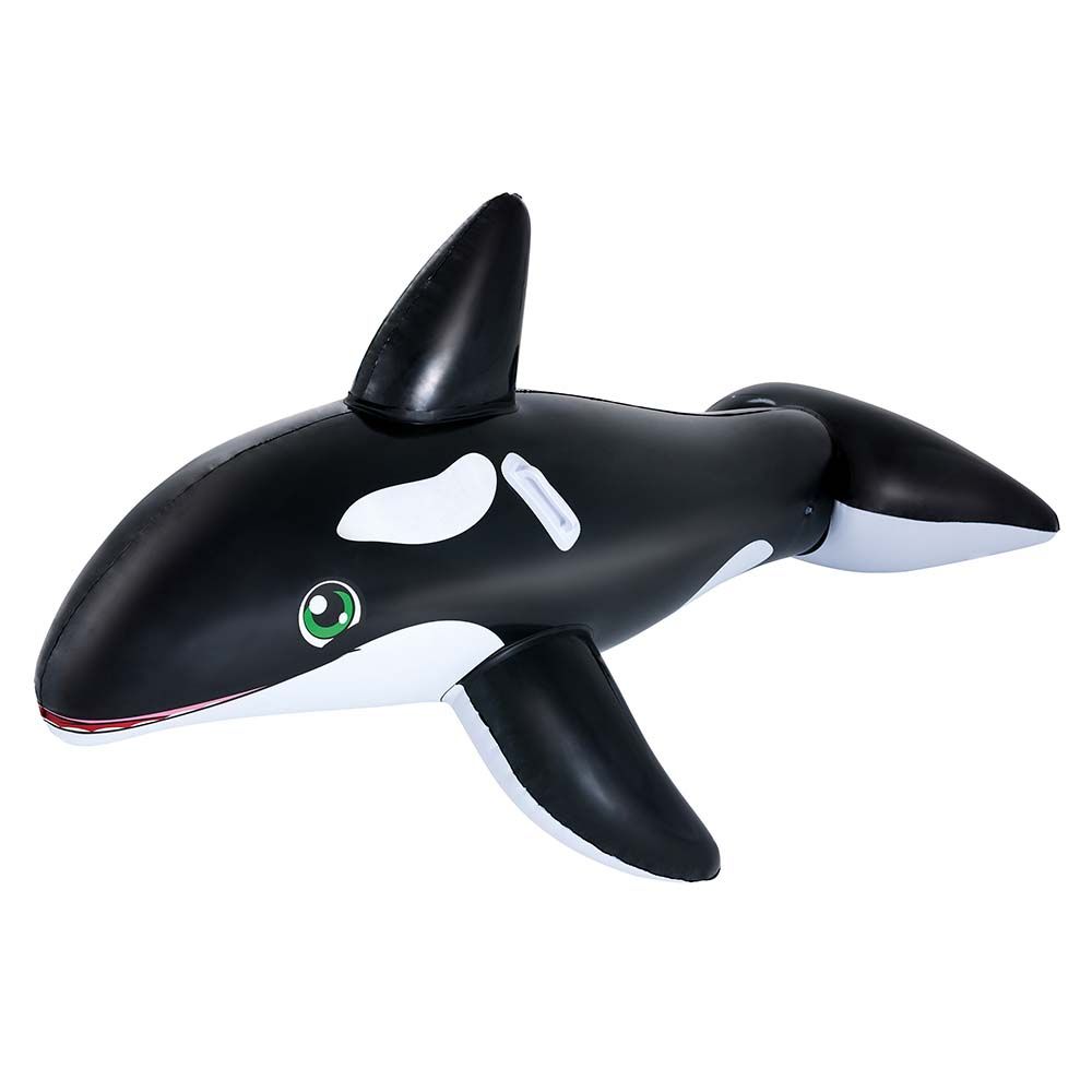 Bestway - Jumbo Whale Rider - Black & White - Inflatable Pool Float