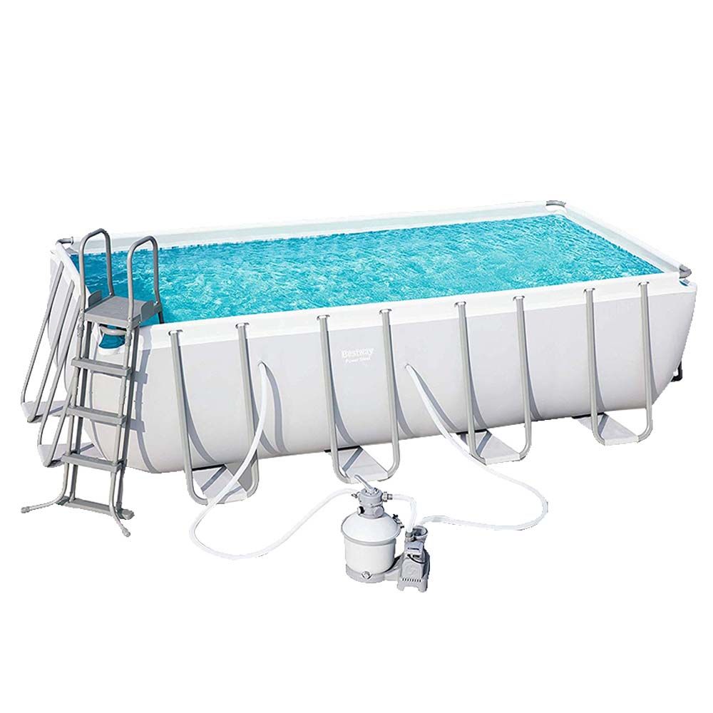 Bestway - Power Steel Rectangular Pool Set 488x244x122