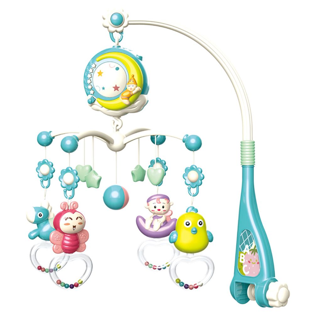 Bibi-Irn - Moon Bedside Musical Bed Bell Hanging Toy - Green