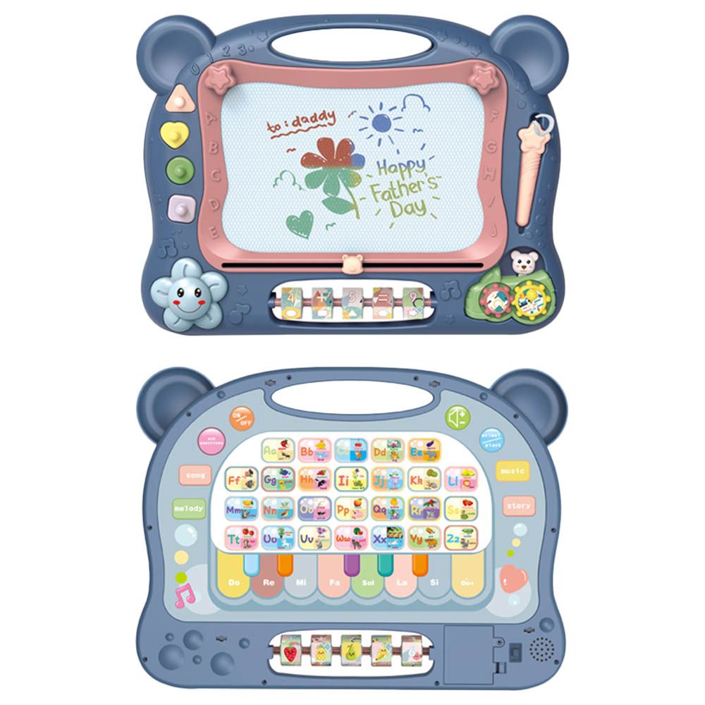 Ibi-Irn 2-in-1 Writing Board w/ Piano & Drawing Magic Slate