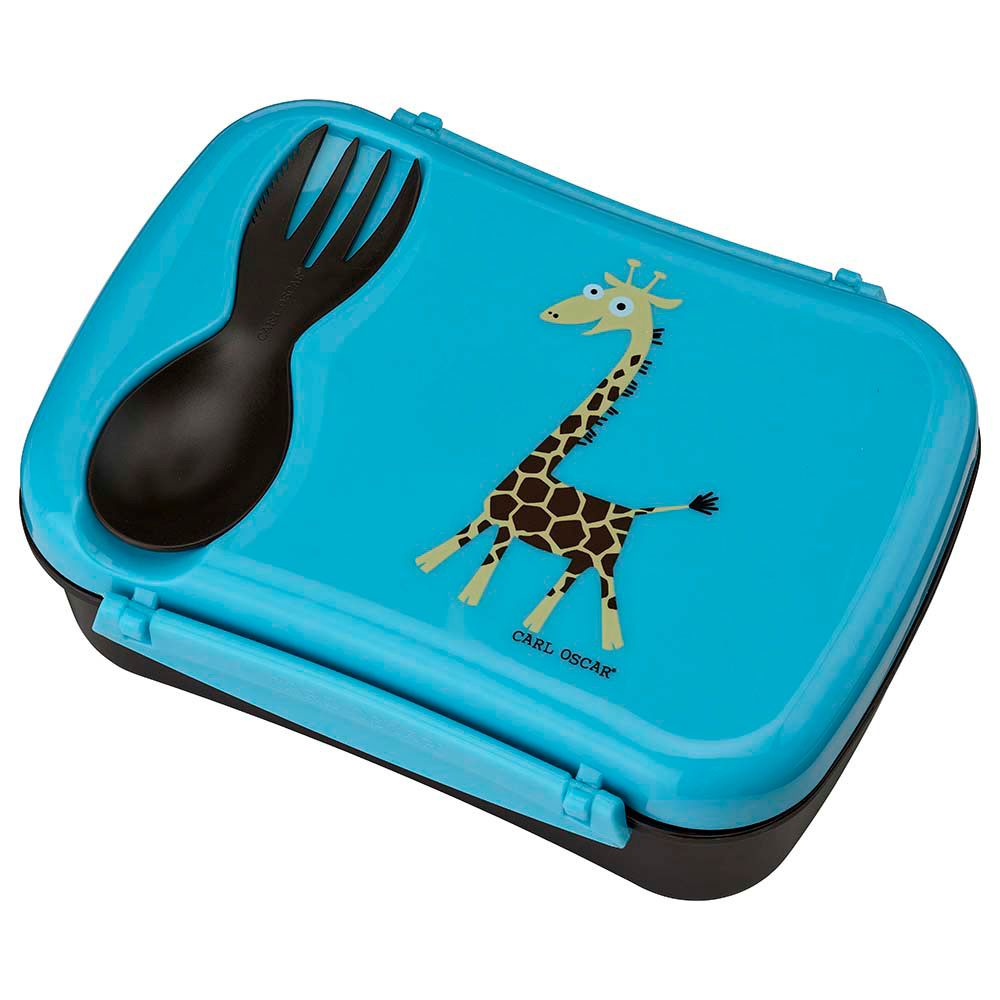 Carl Oscar - Kids Lunch Box With Cooling Pack And Fork - Turquoise