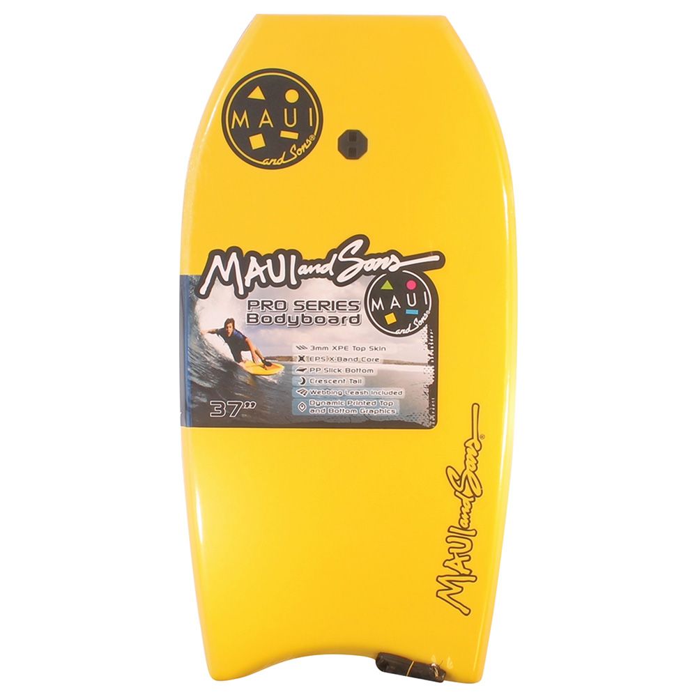 Maui and Sons - Cookie Bodyboard 37-inch - Yellow