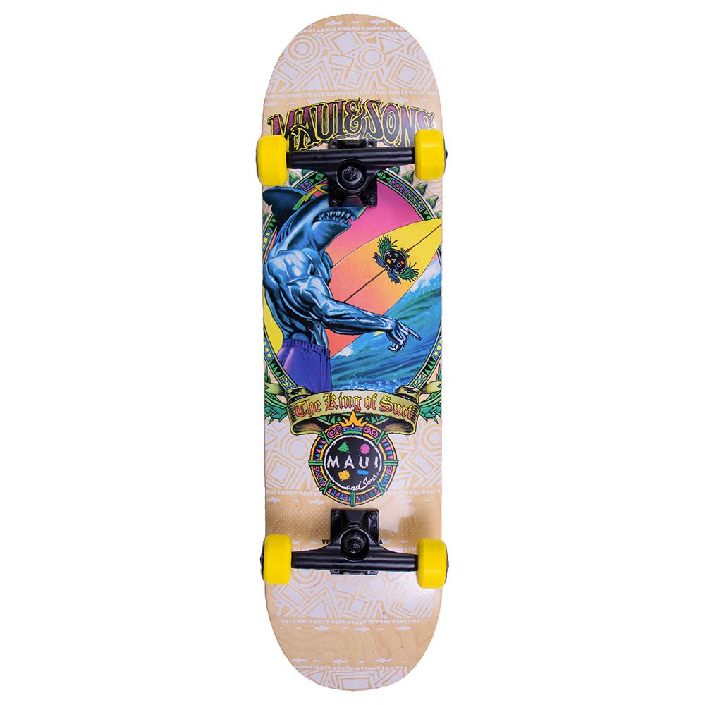 Maui and Sons - King Shark Traditional Skateboard 31-inch