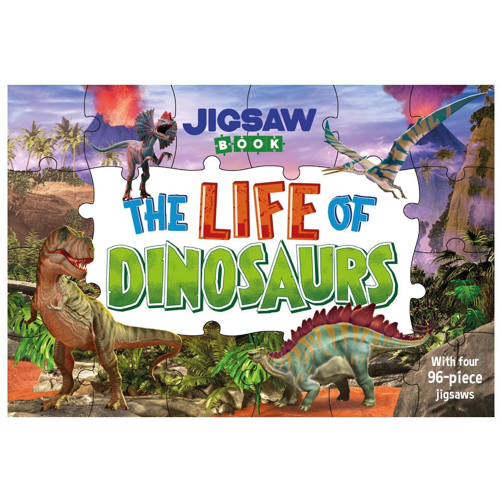 The Life Of Dinosaurs 4 Jigsaws - 96pcs