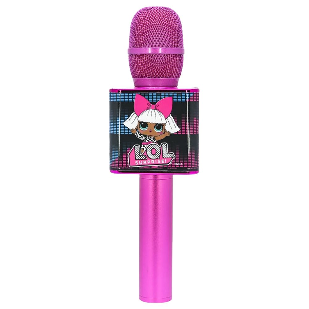 OTL Technologies - L.O.L. Surprise My Diva Karaoke Microphone w/ Bluetooth Speaker - Pink