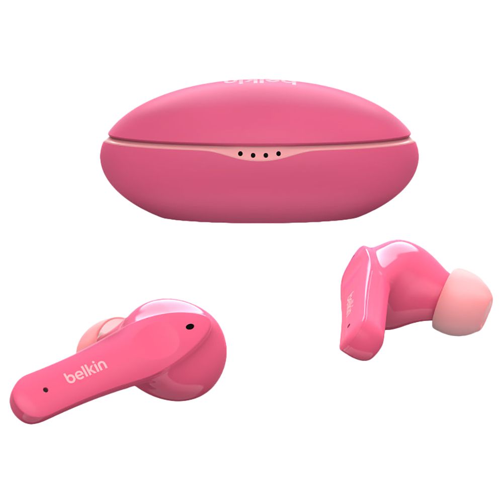 Belkin - Soundform Nano Wireless Earbuds For Kids - Pink